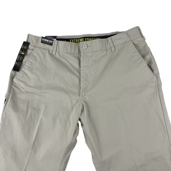 Lee Extreme Comfort Pants Mens 40x30 Light Khaki Stretch Chino Flat Front NWT - Picture 4 of 9